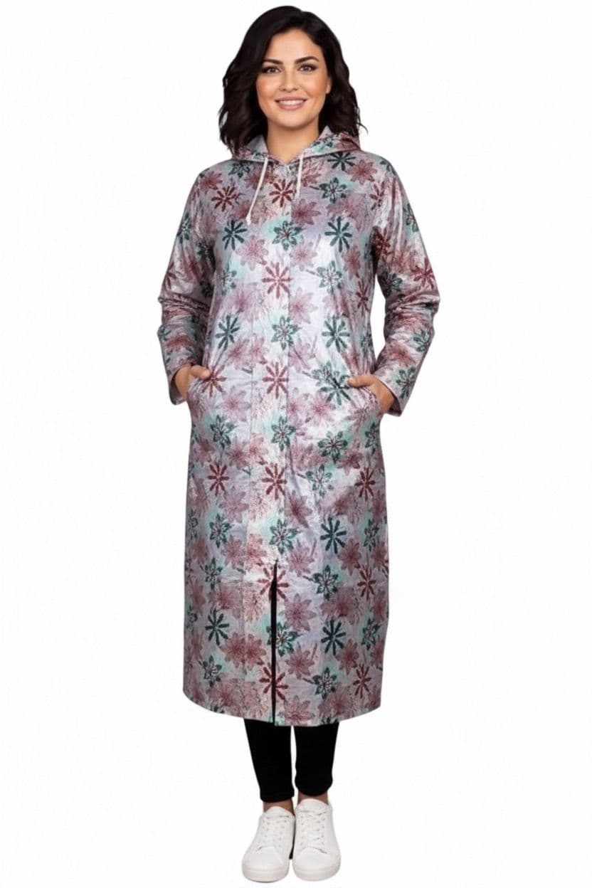 Ladies Floral Raincoat - Relax Rainwear
