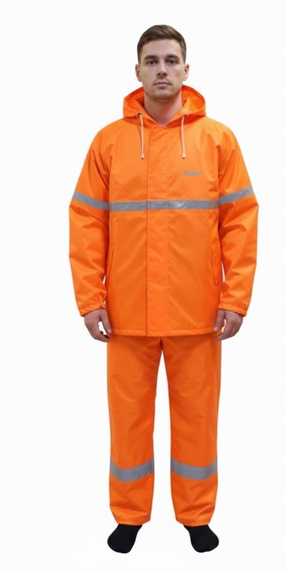 High Visibility Safety Jacket - Orange - Relax Rainwear